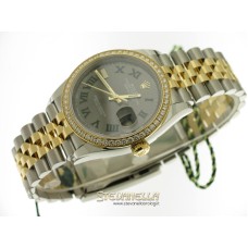 Rolex Datejust 36mm ref. 126283RBR-0021 Jubilee acciaio oro giallo 18kt Wimbledon nuovo